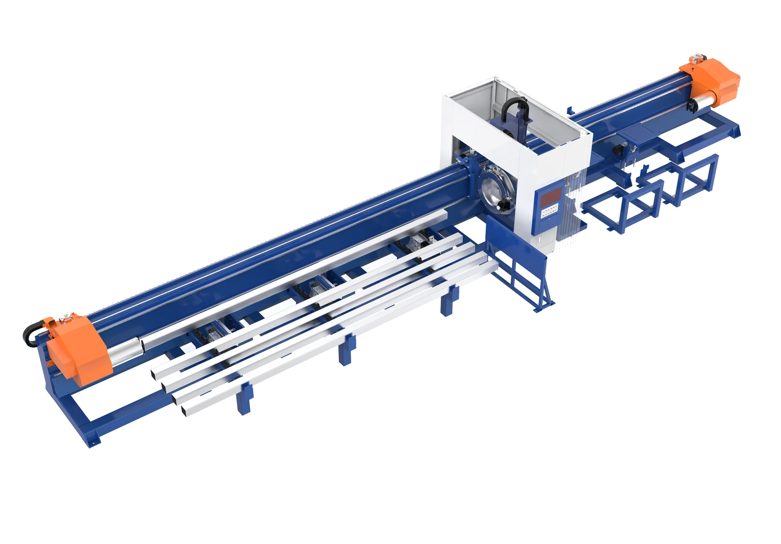 Three-Chuck Fiber Laser Tube Cutting Machine